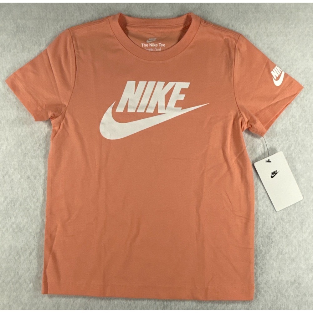 Nike Toddler 3T 2-3 Years Apricot Agate Orange Futura Logo T Shirt NWT